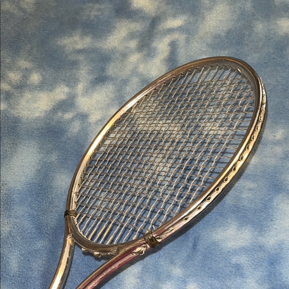 Classic Silver Tennis Racket - Picture 4 of 5